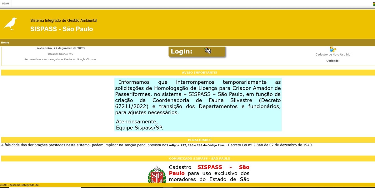 Noticia sobre novas homologações